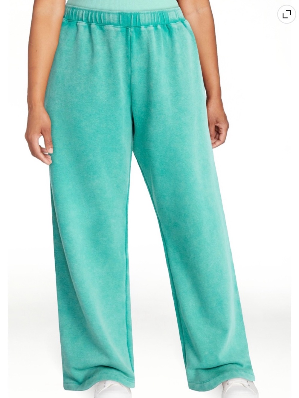 No Boundaries Teal Velvet Wide-Leg Pants